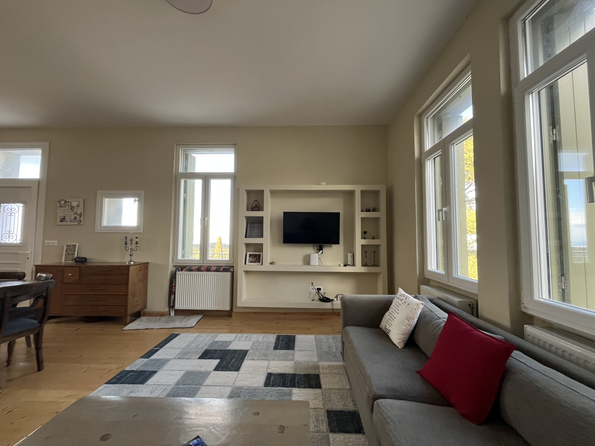 Lounge area of house for sale in Ithaca Greece, Anoghi