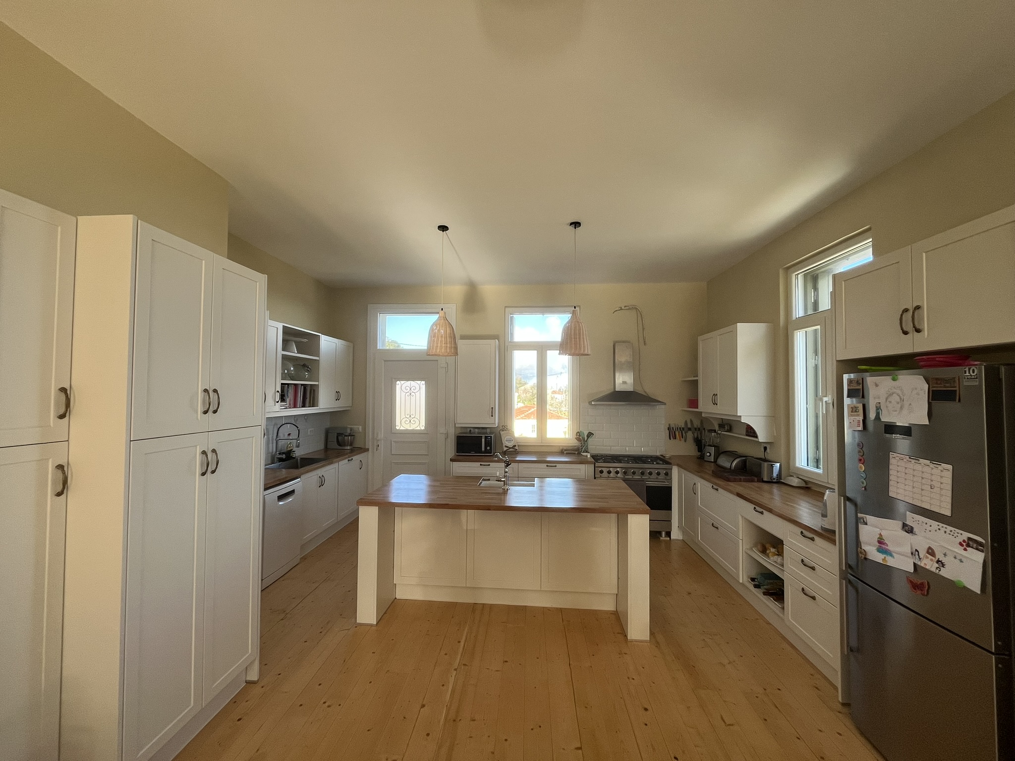 Kitchen area of house for sale in Ithaca Greece, Anoghi