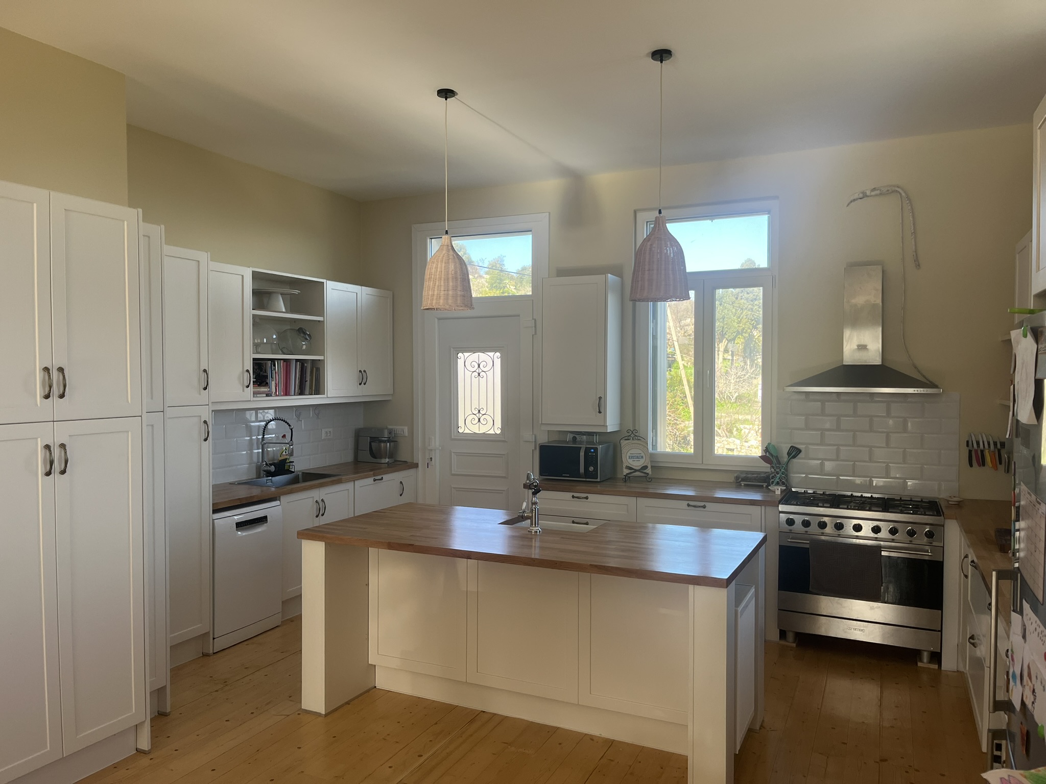 Kitchen area of house for sale in Ithaca Greece, Anoghi