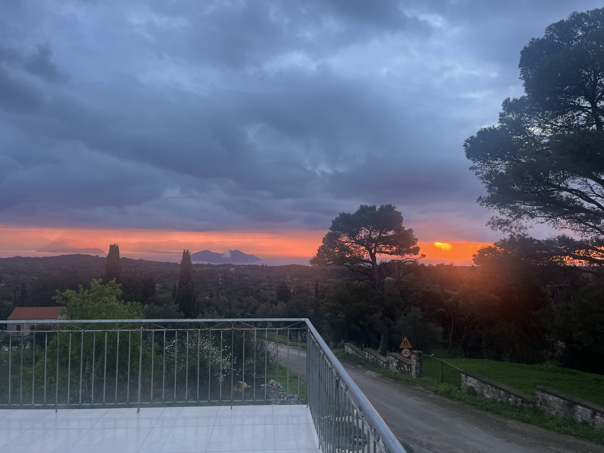 Sea and sunset views of house for sale in Ithaca Greece, Anoghi