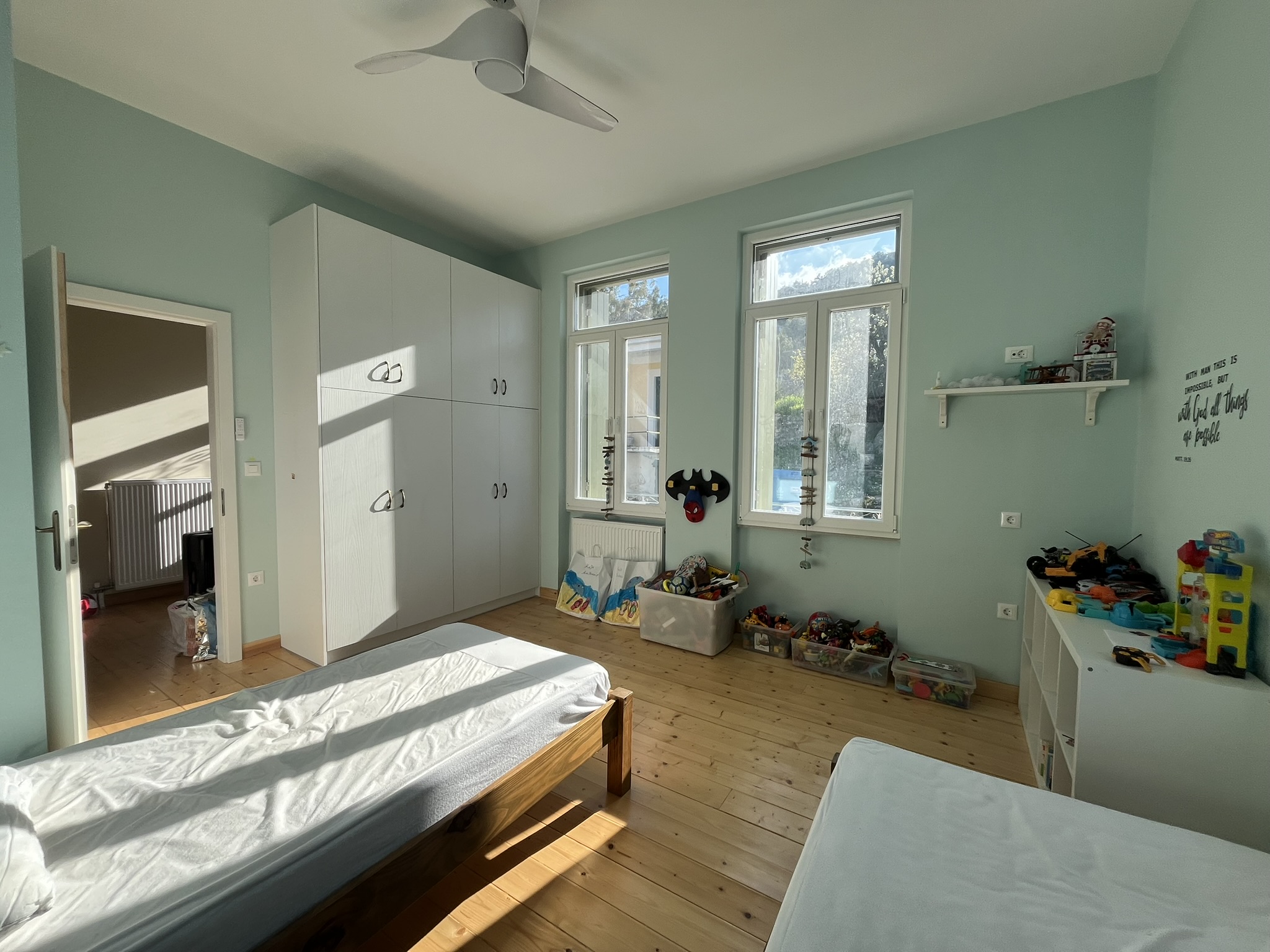 First floor bedroom A of house for sale in Ithaca Greece, Anoghi
