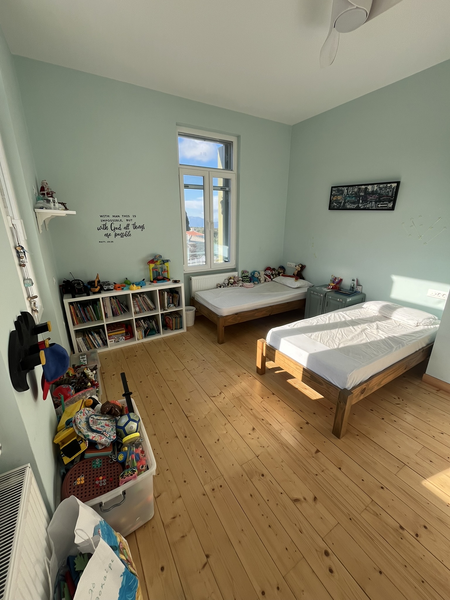 First floor bedroom A of house for sale in Ithaca Greece, Anoghi