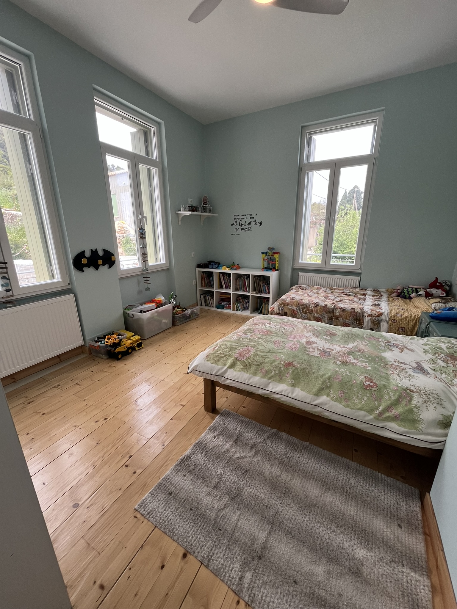 First floor bedroom A of house for sale in Ithaca Greece, Anoghi