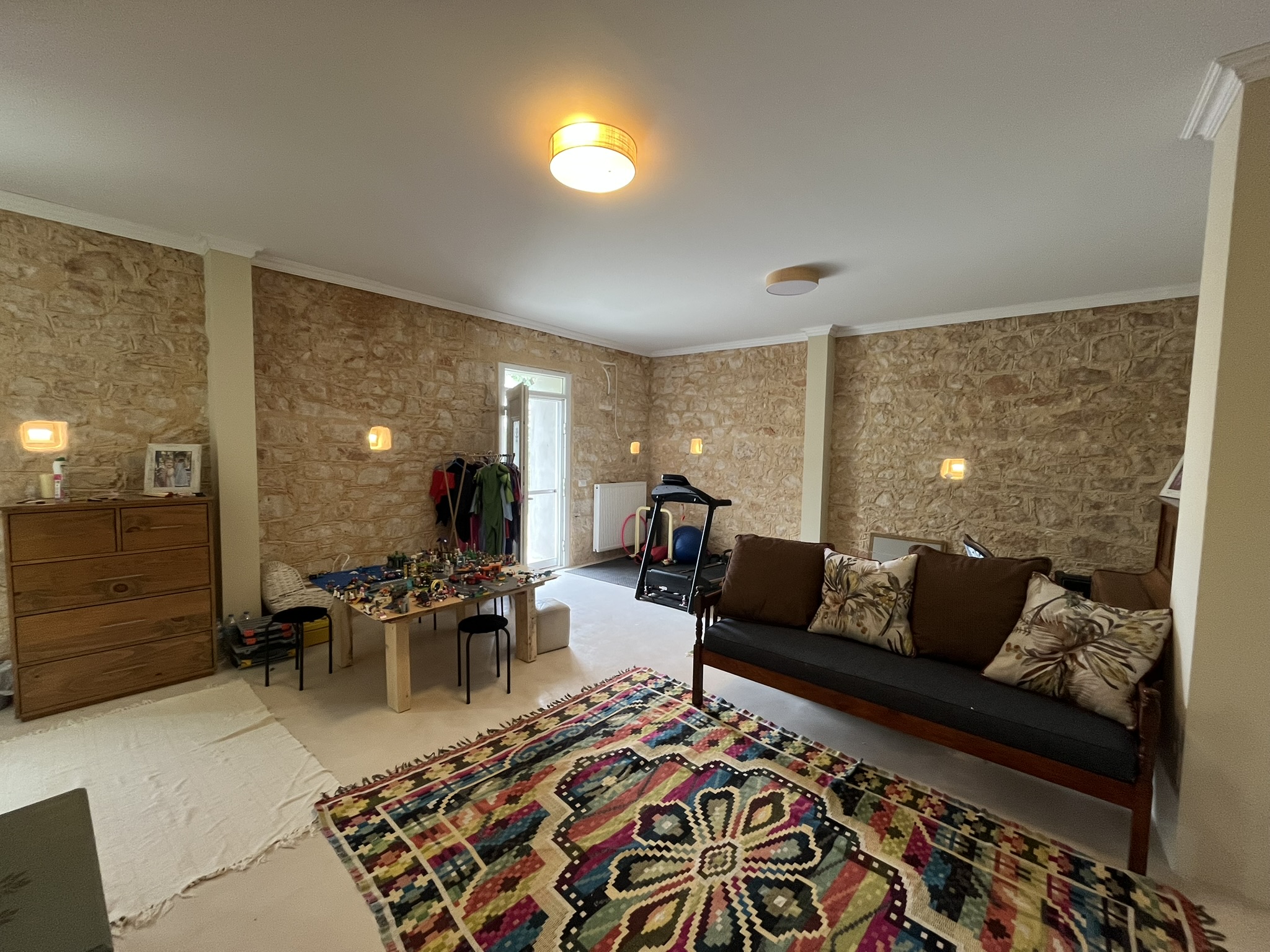 Ground floor recreation room of house for sale in Ithaca Greece, Anoghi