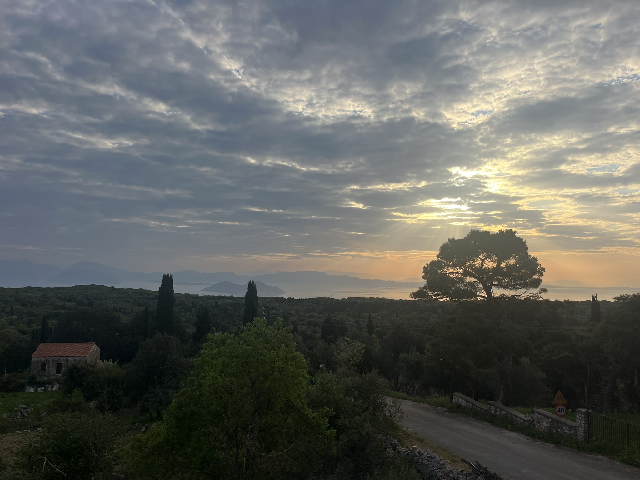 Sea and island views of house for sale in Ithaca Greece, Anoghi
