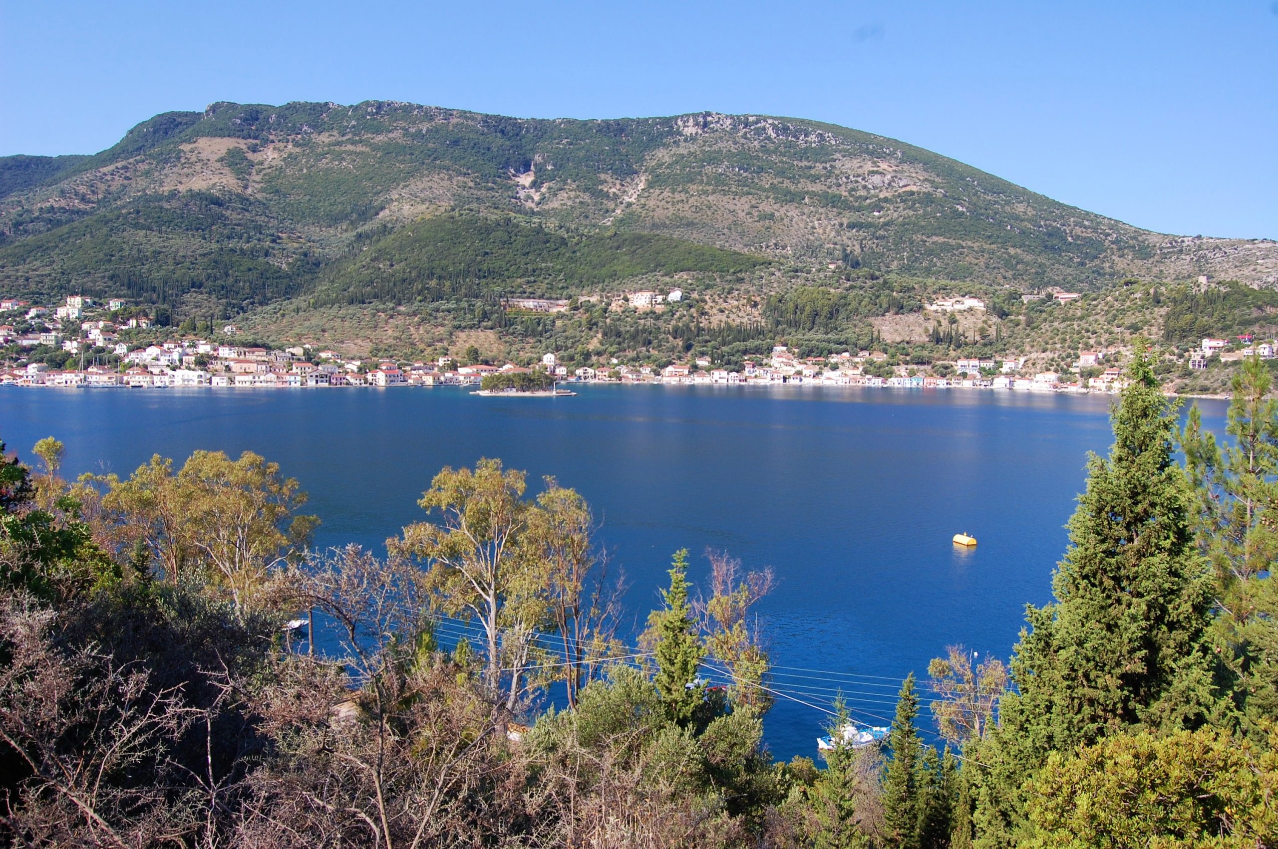 Sea views from land for sale in Ithaca Greece, Vathi
