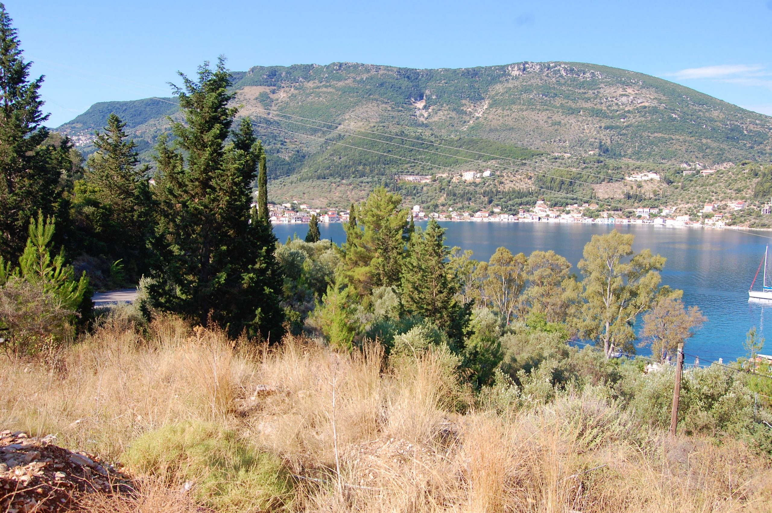 Views of land for sale in Ithaca Greece, Vathi