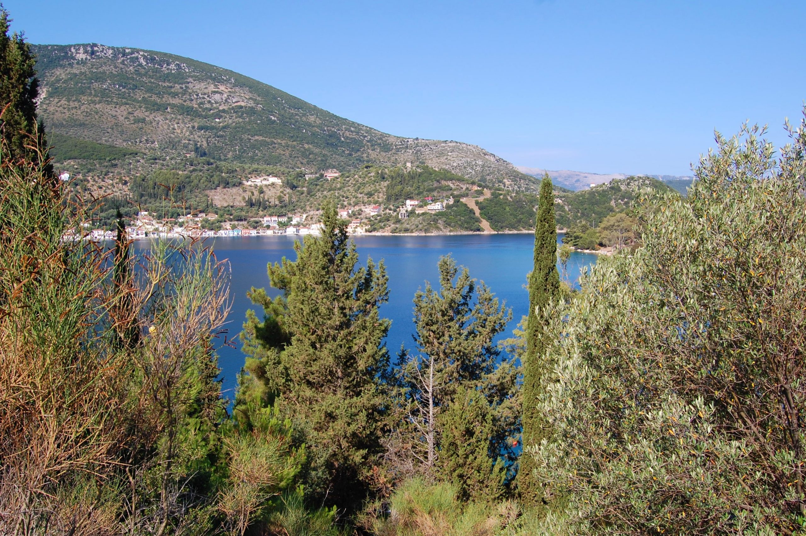 Views of land for sale in Ithaca Greece, Vathi