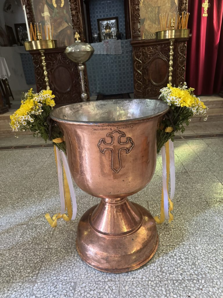 Event management of baptism in Ithaca Greece, Frikes