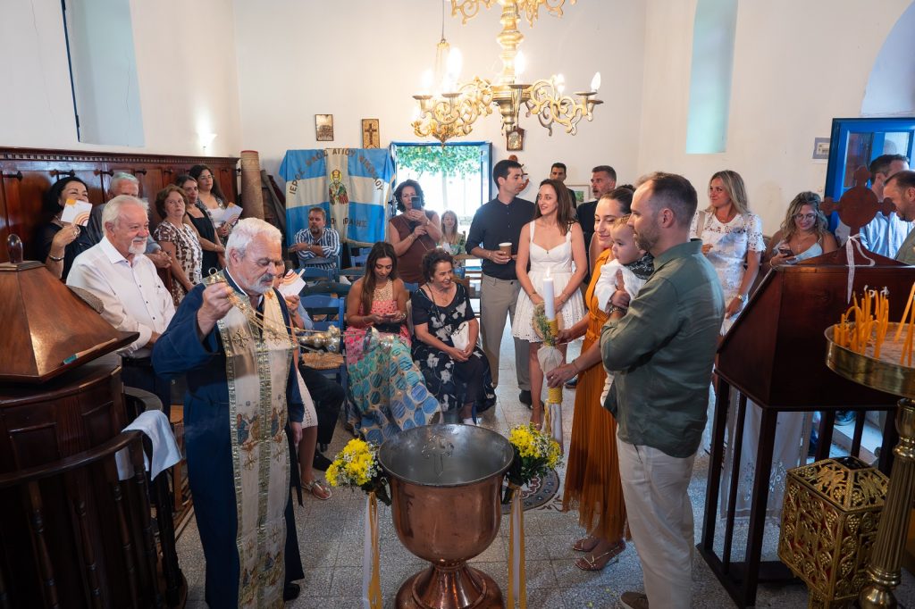Event management of baptism in Ithaca Greece, Frikes