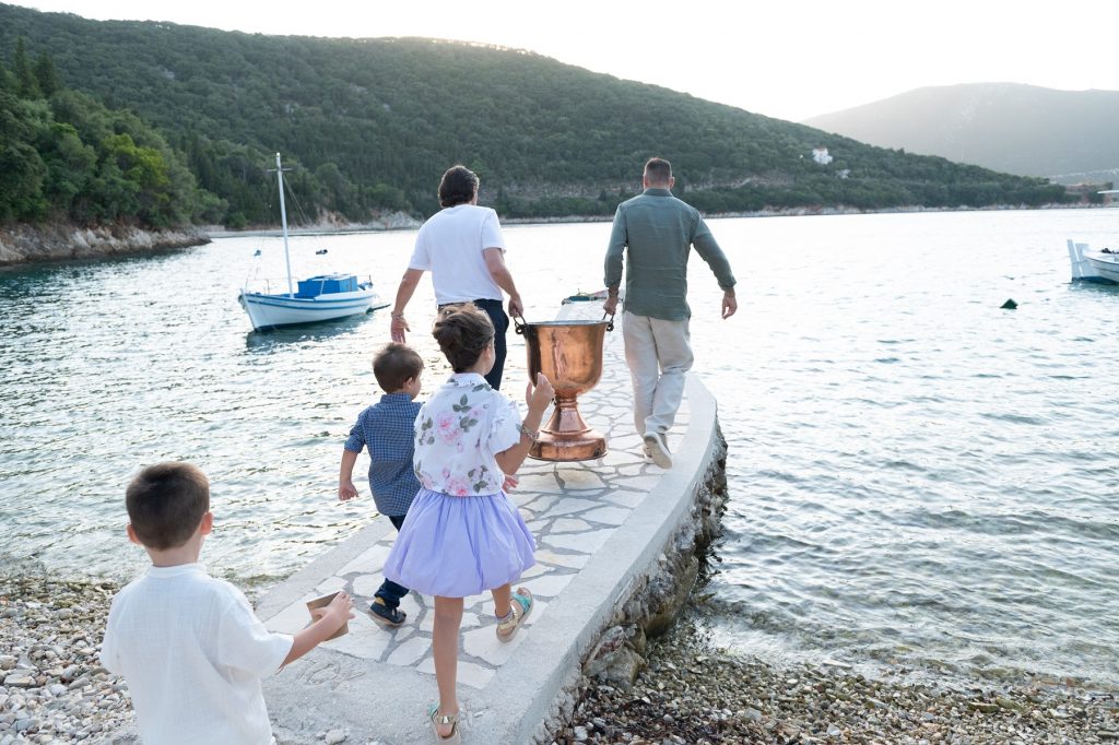 Event management of baptism in Ithaca Greece, Frikes