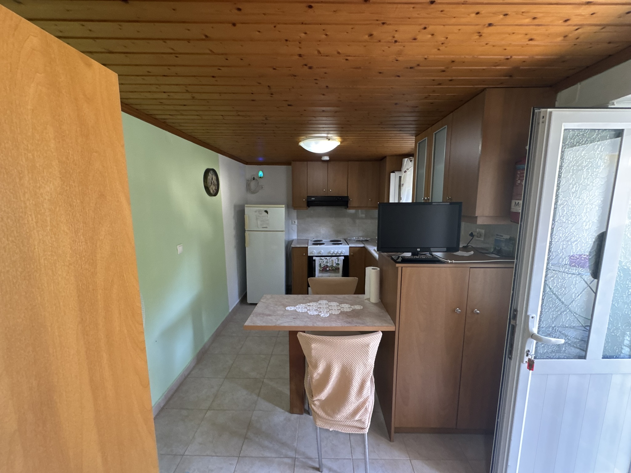 Studio kitchen of house for sale in Ithaca Greece Frikes