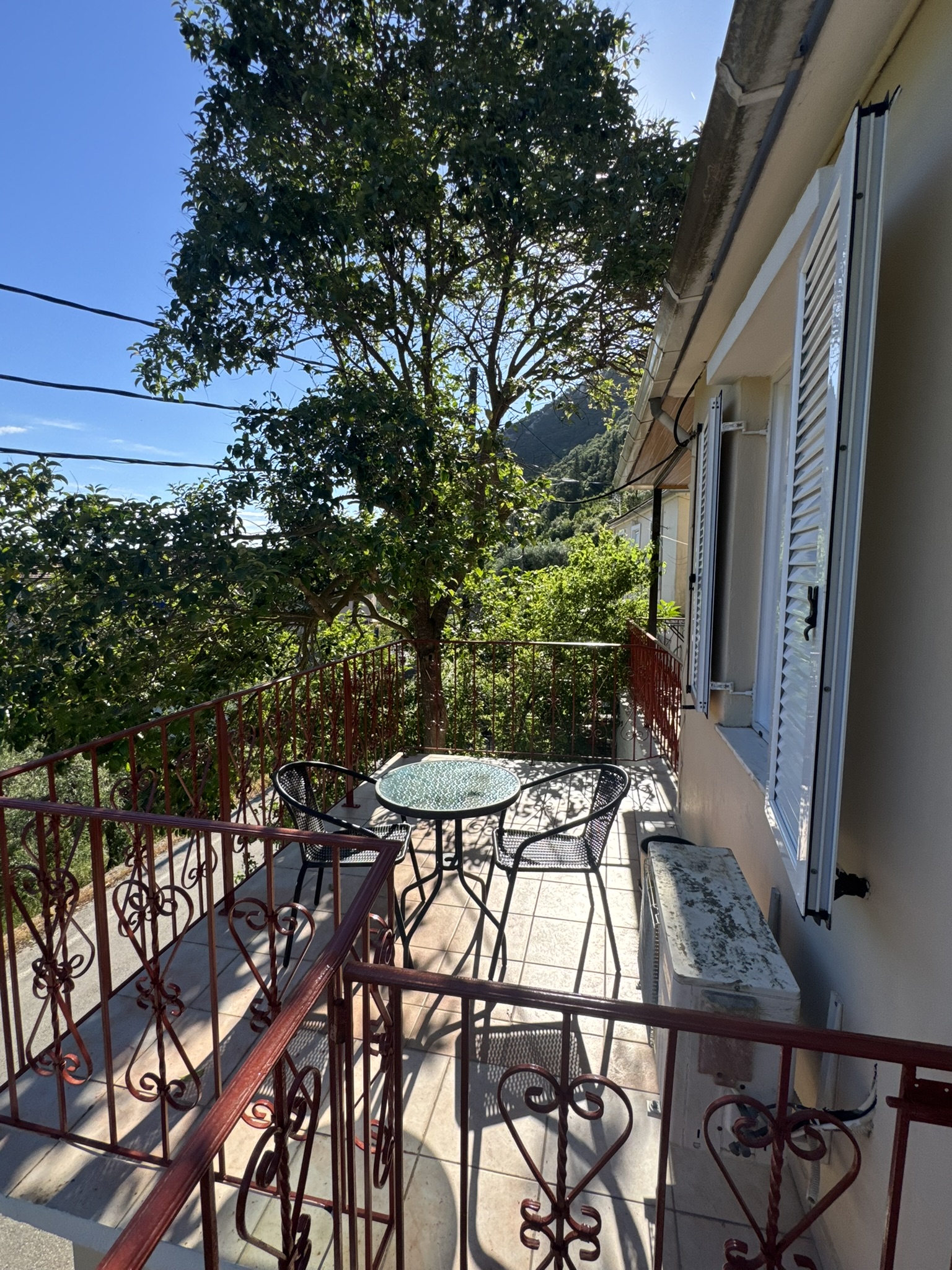 Veranda of house for sale in Ithaca Greece Frikes