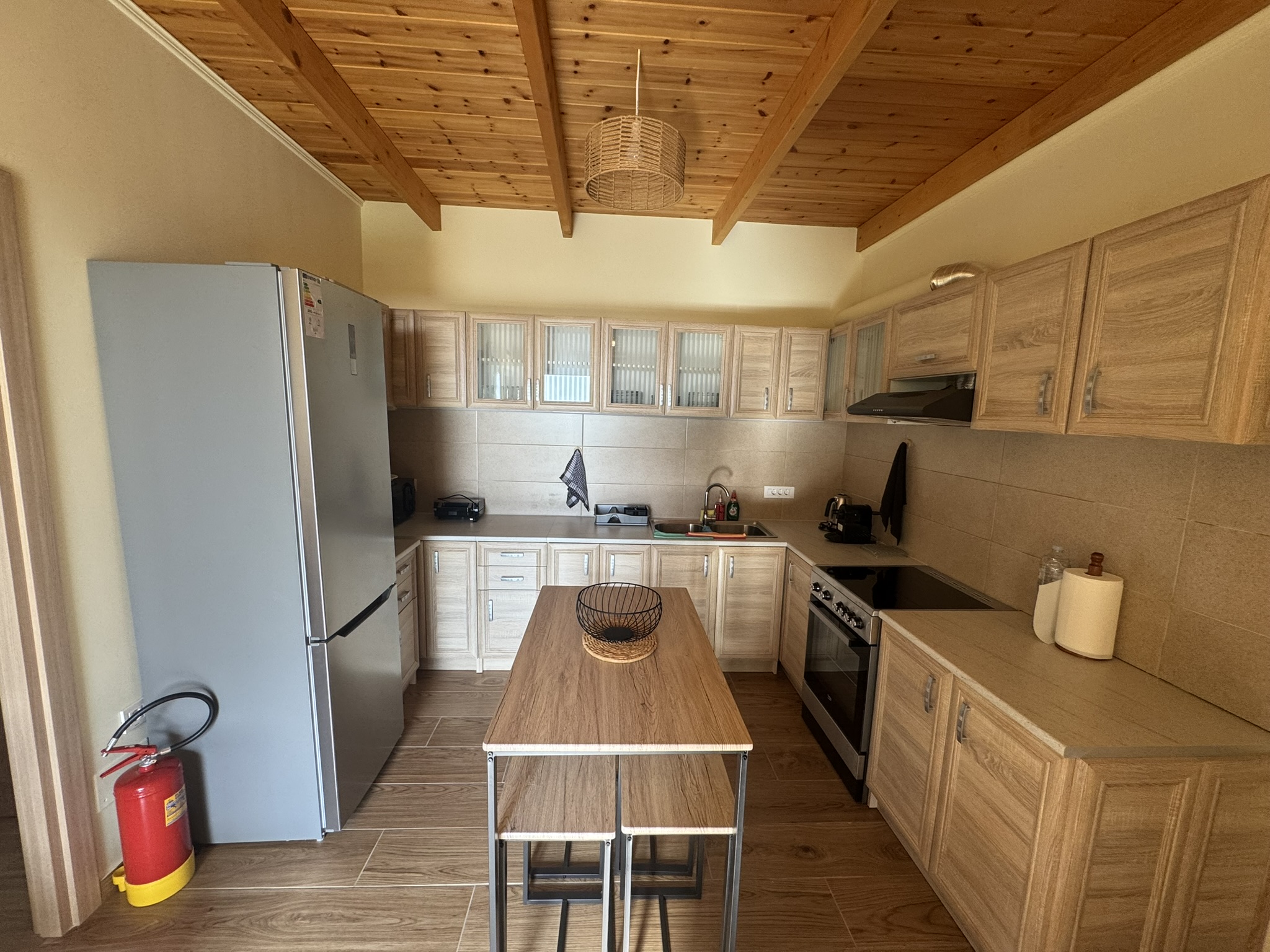 Kitchen area of house for rent in Ithaca Greece, Anoghi