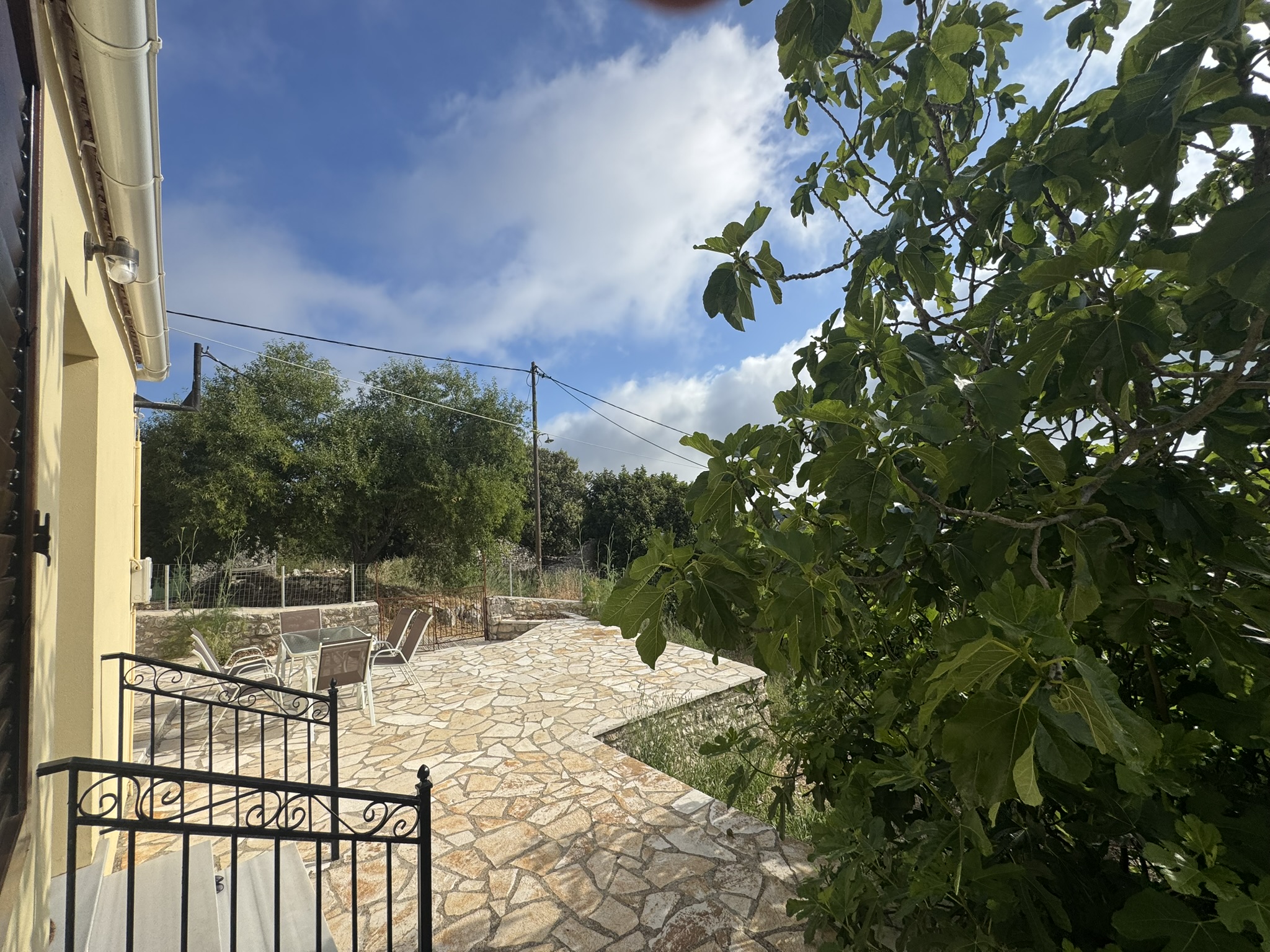 Patio and outside area of house for rent in Ithaca Greece, Anoghi