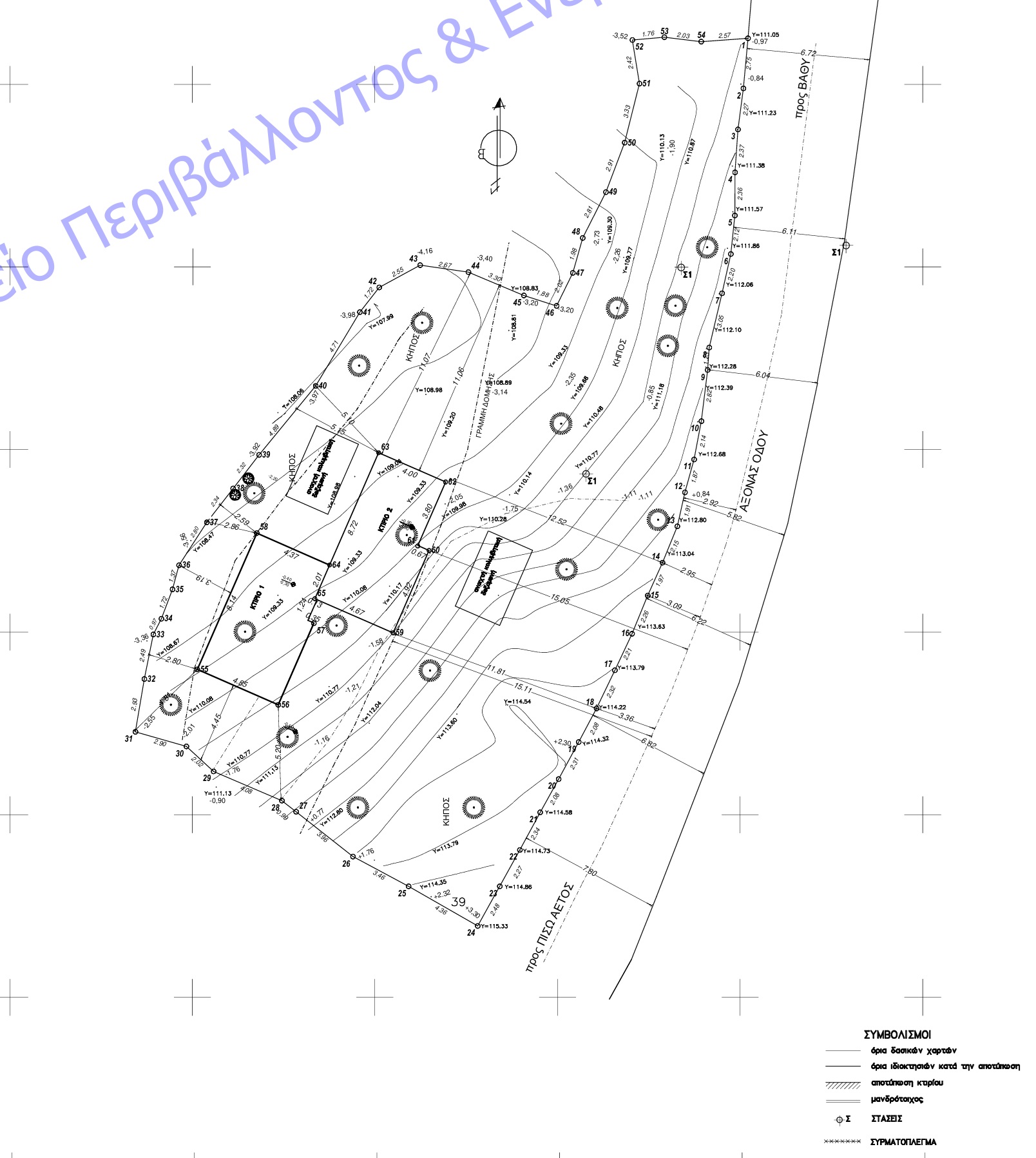 Aerial view and location of land with building license for sale in Ithaca Greece Piso Aetos