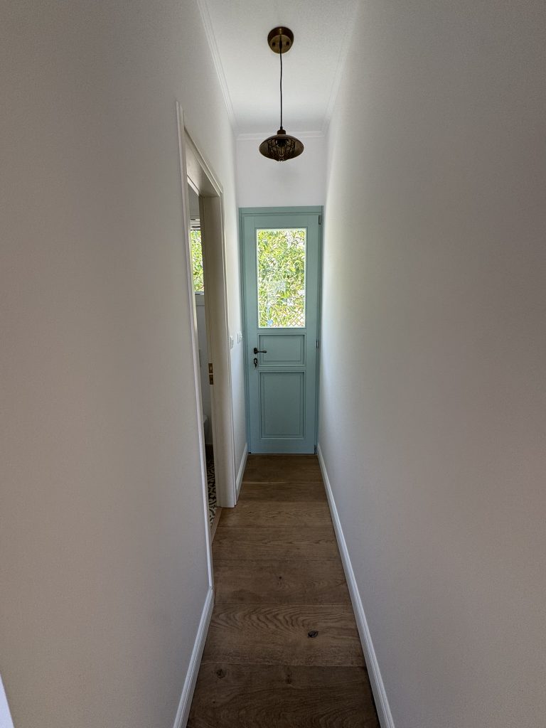 Passageway of house renovated with project management in Ithaca Greece Vathi