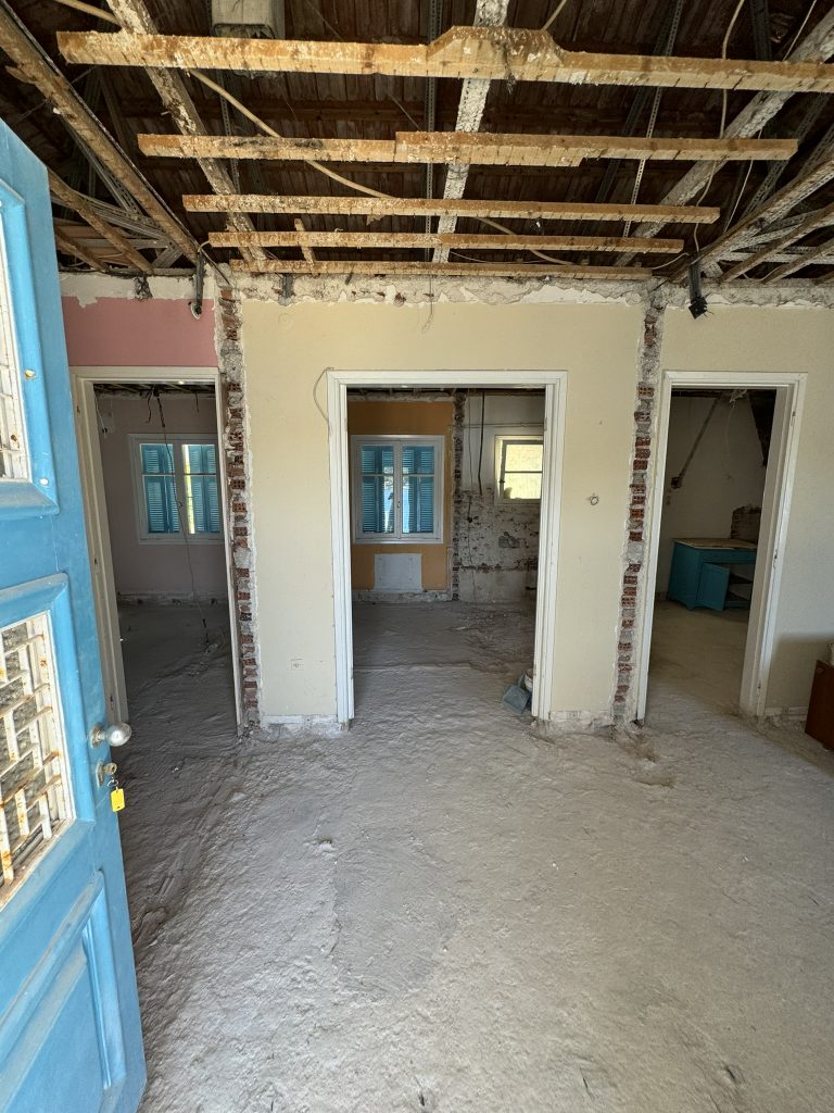 Interior area of house renovated with project management in Ithaca Greece Vathi