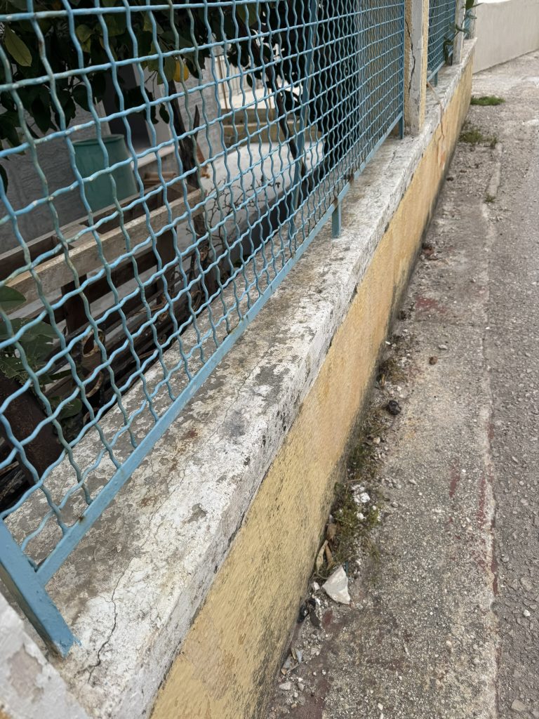 Fence of house renovated with project management in Ithaca Greece Vathi