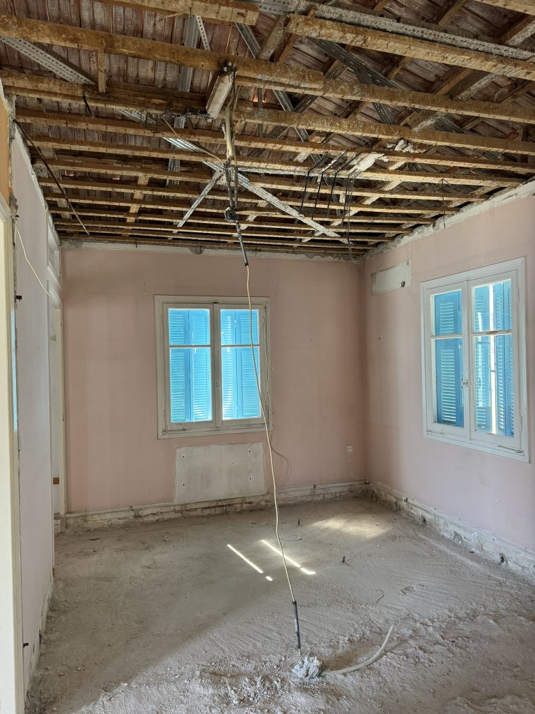 Interior area of house renovated with project management in Ithaca Greece Vathi