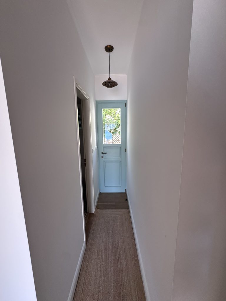 Passageway of house renovated with project management in Ithaca Greece Vathi