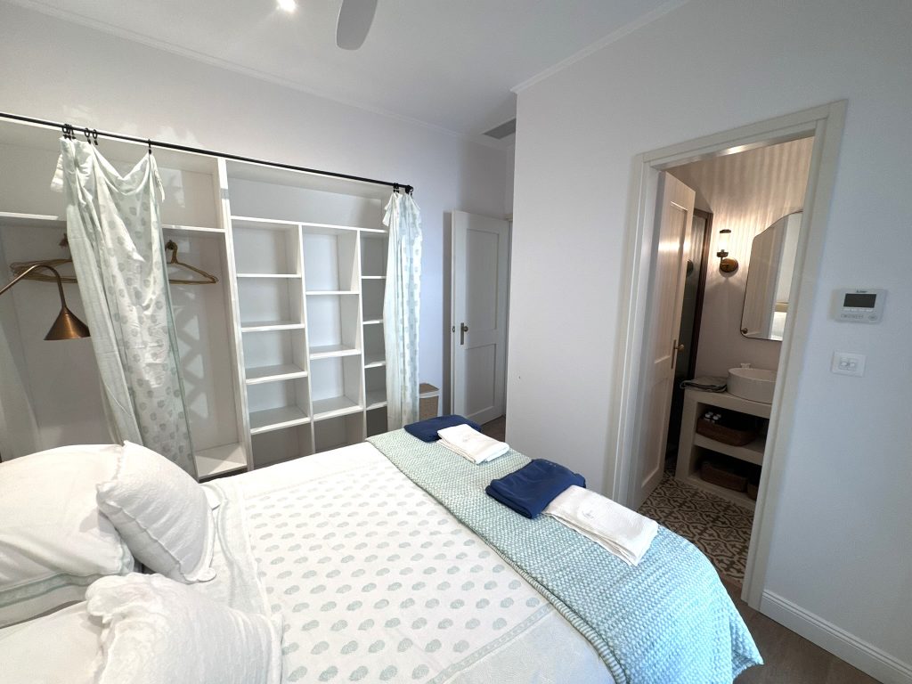 First double bedroom of house renovated with project management in Ithaca Greece Vathi