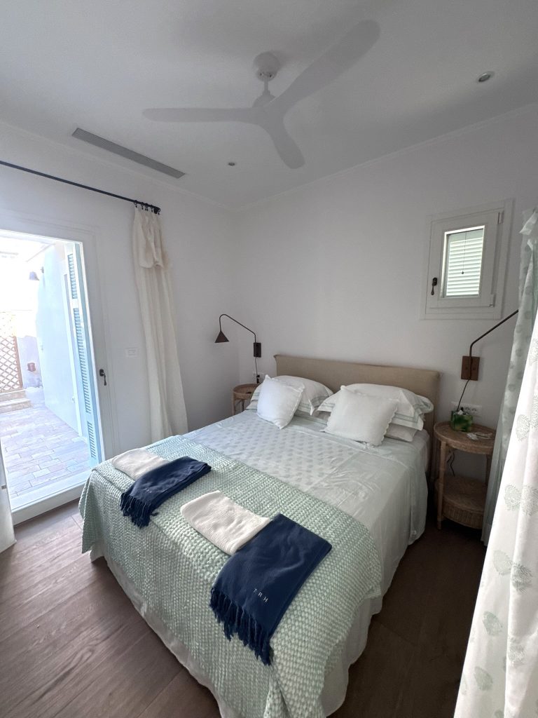 First double bedroom of house renovated with project management in Ithaca Greece Vathi