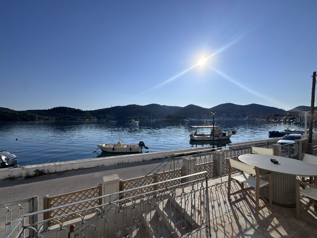 Sea views of house renovated with project management in Ithaca Greece Vathi