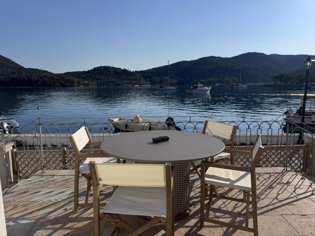 Balcony views of house renovated with project management in Ithaca Greece Vathi