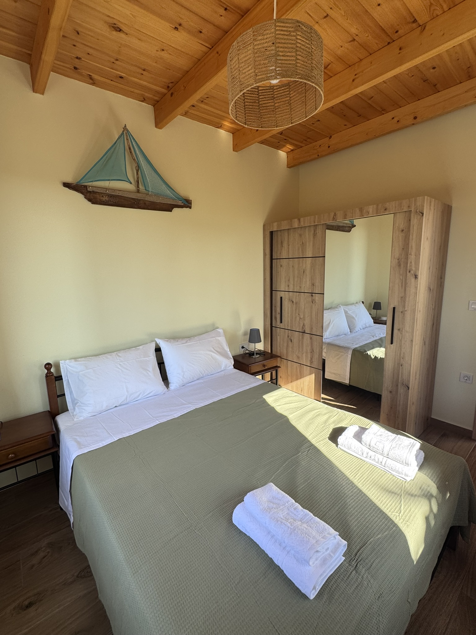 Double bedroom of house for rent in Ithaca Greece, Anoghi