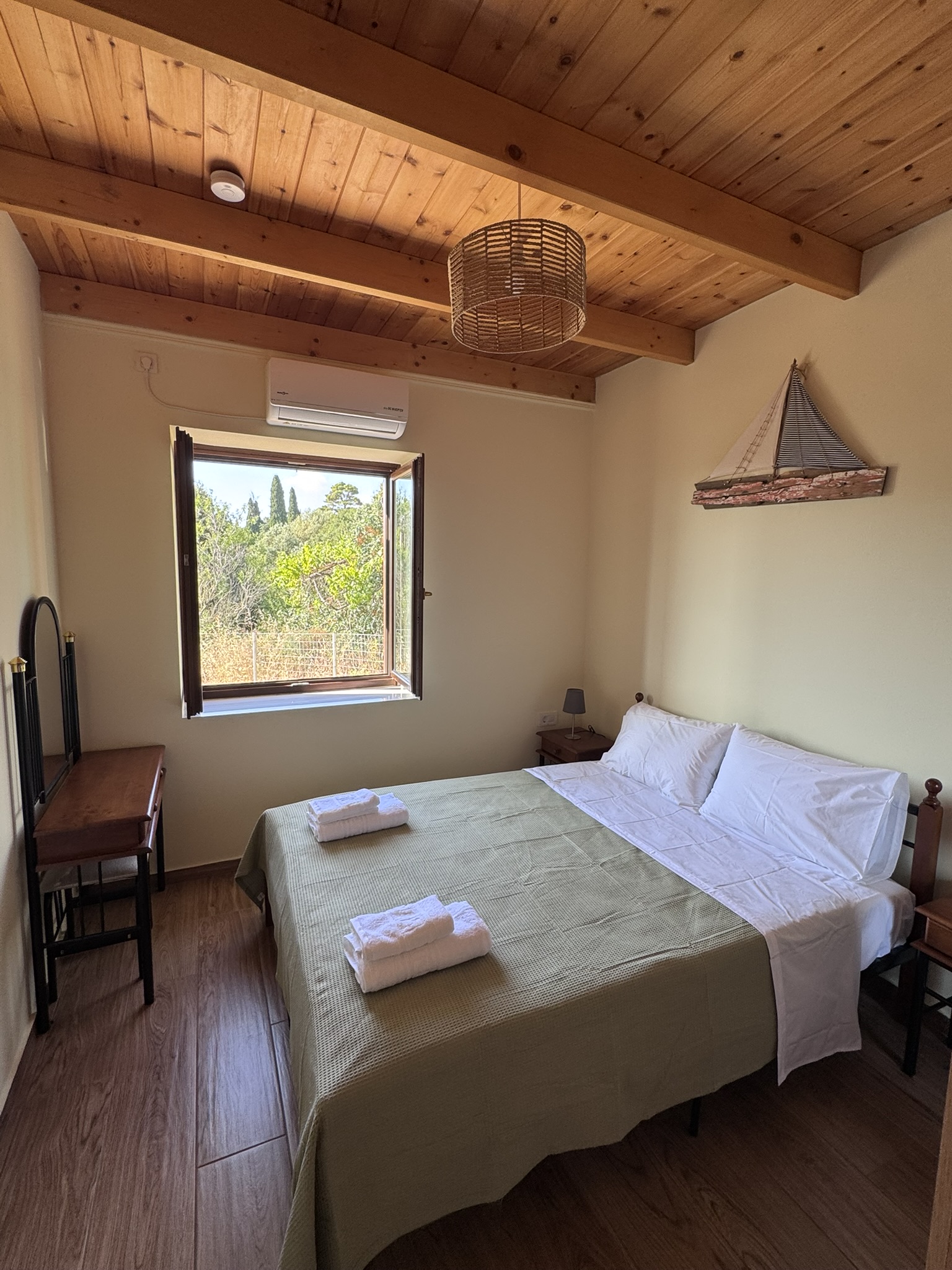 Double bedroom of house for rent in Ithaca Greece, Anoghi
