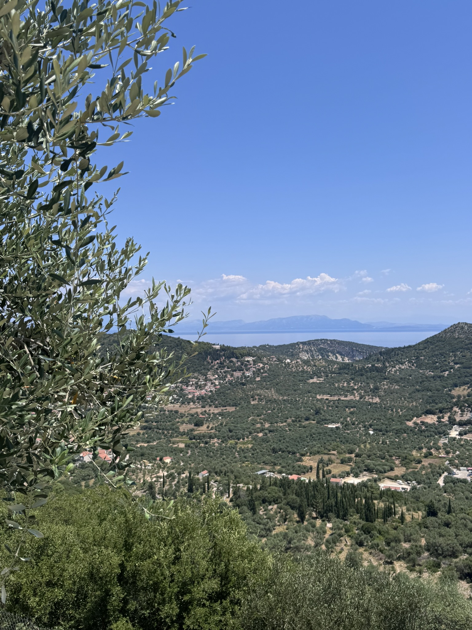 Sea views from house with pool for sale in Ithaca Greece, Perachori