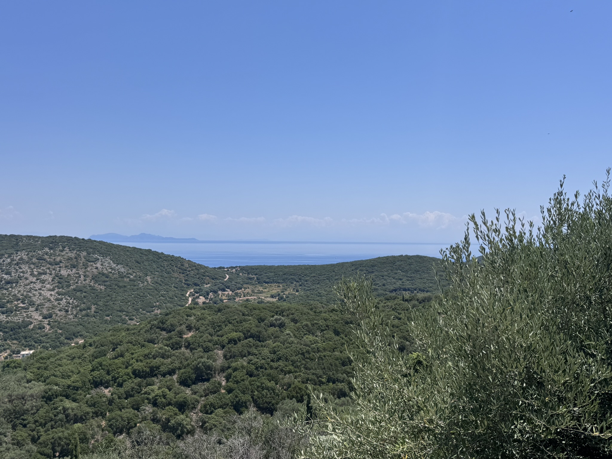 Sea views from house with pool for sale in Ithaca Greece, Perachori