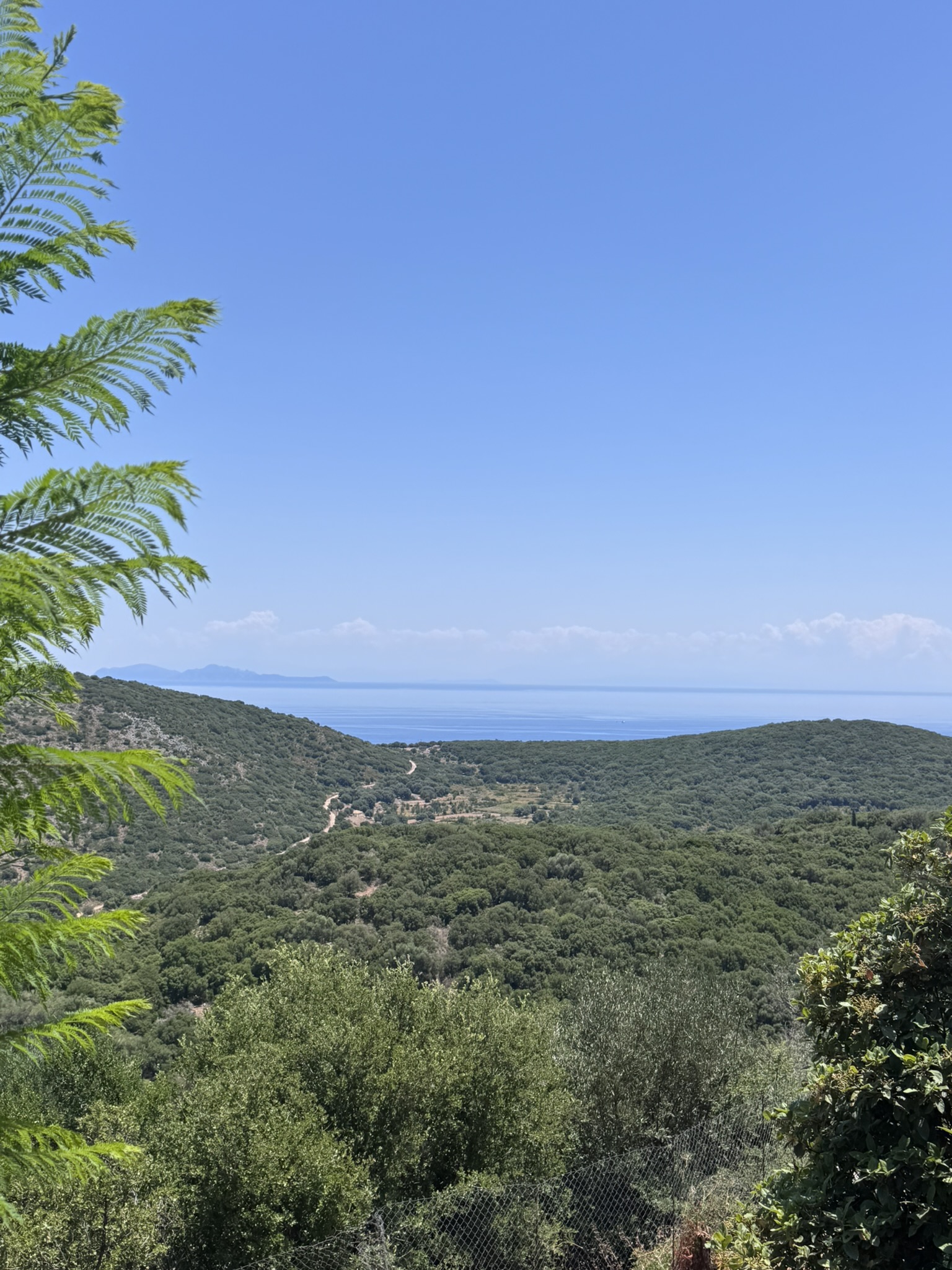Sea views of house with pool for sale in Ithaca Greece, Perachori